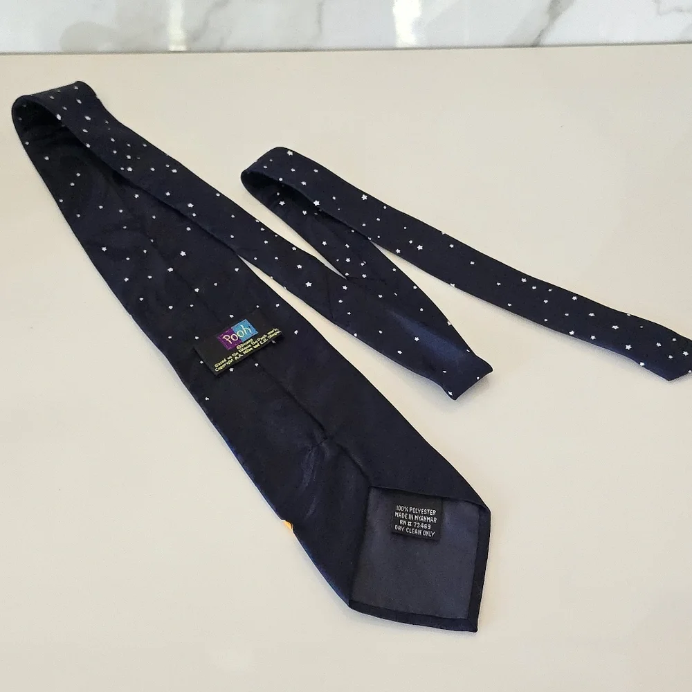 Winnie the Pooh|  Tie Disney Mens Black and Yellow Tie